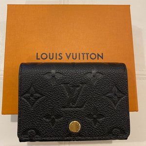 Louis Vuitton Business Card Holder - Black Empreinte